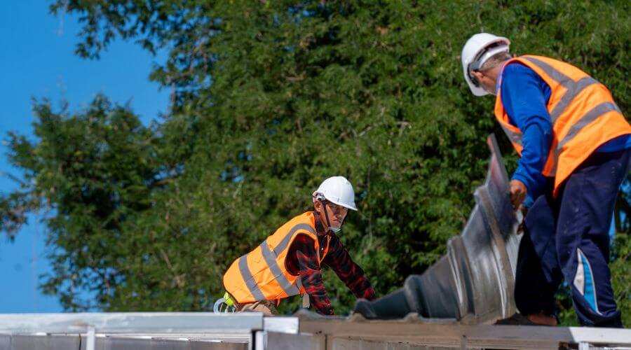Professional metal roof installation in Jermyn, TX